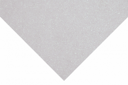 Glitter Felt Sheet - White 23cm x 30cm - Riverside Crafts