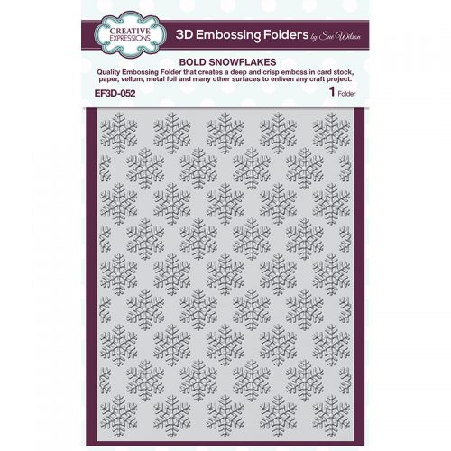 Creative Expressions Embossing Folder Snowflakes - Riverside Crafts
