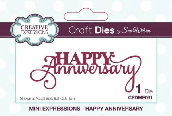 Anniversary Craft Die Sue Wilson - Riverside Crafts