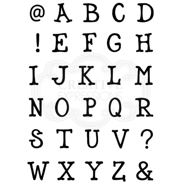 Woodware - Quirky Alphabet Typewriter - Capitals - Riverside Crafts