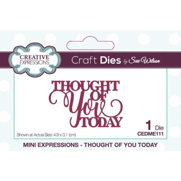 Thought you Today Craft Die - Riverside Crafts