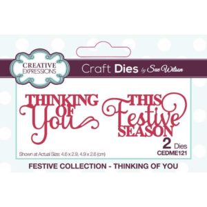Mini Thinking Of You Craft Die - Riverside Crafts