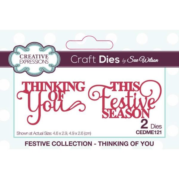 Mini Thinking Of You Craft Die - Riverside Crafts