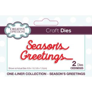 Seasons Greetings Craft Die - Riverside Crafts