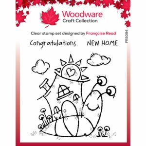 Woodware Happy House Snail Stamp - Riverside Crafts