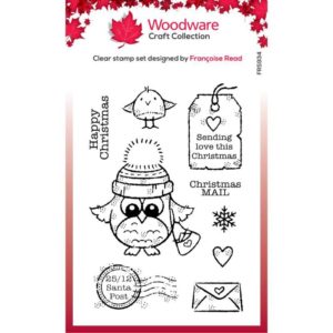 Woodware Owl Christmas Mail Stamp - Riverside Crafts