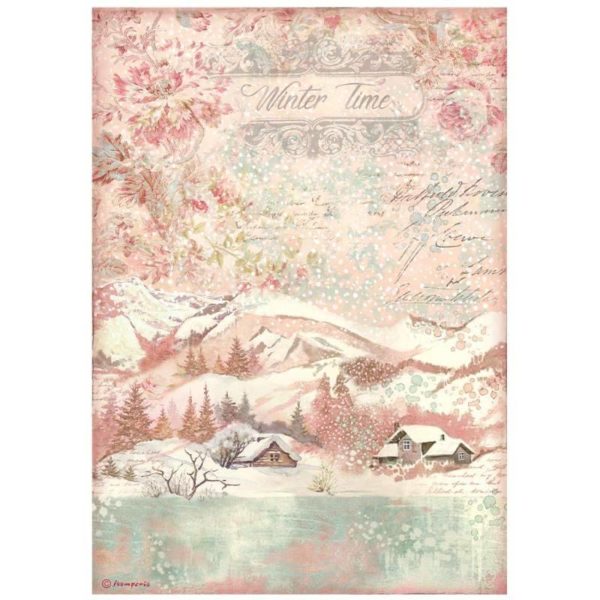 Stamperia Rice Paper Sweet Winter Time