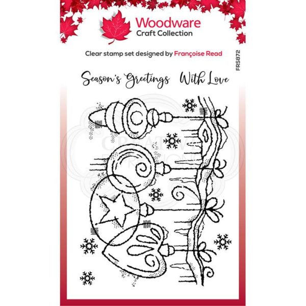 Woodware Frosted Baubles Stamp - Riverside Crafts