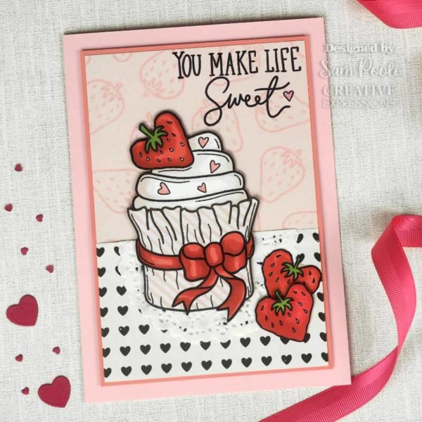 Creative expressions Cupcake kisses Stamp - Riverside Crafts