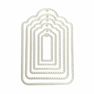 Stitched Nesting Scallop Tag Craft Die - Riverside Crafts