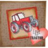 Woodware tractor stamp - Riverside Crafts