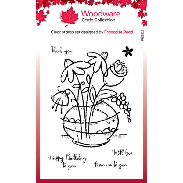 Woodware Floral Bouquet Stamp Set - Riverside Crafts