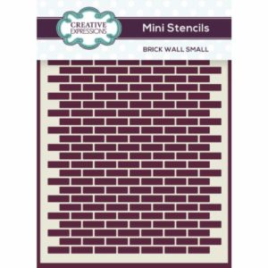 CE Mini Stencil Brick Wall Small - Riverside Crafts - CEMSBWALLSM