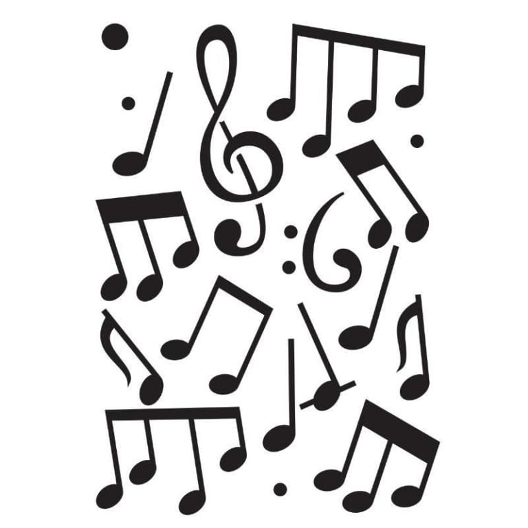 Mini Music Note Stencil Riverside Crafts