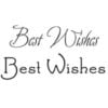 Woodware Best Wishes Stamp - Riverside Crafts - JWS007