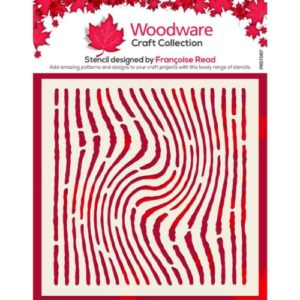 Woodware worn lines stencil - Riverside Crafts - FRST067