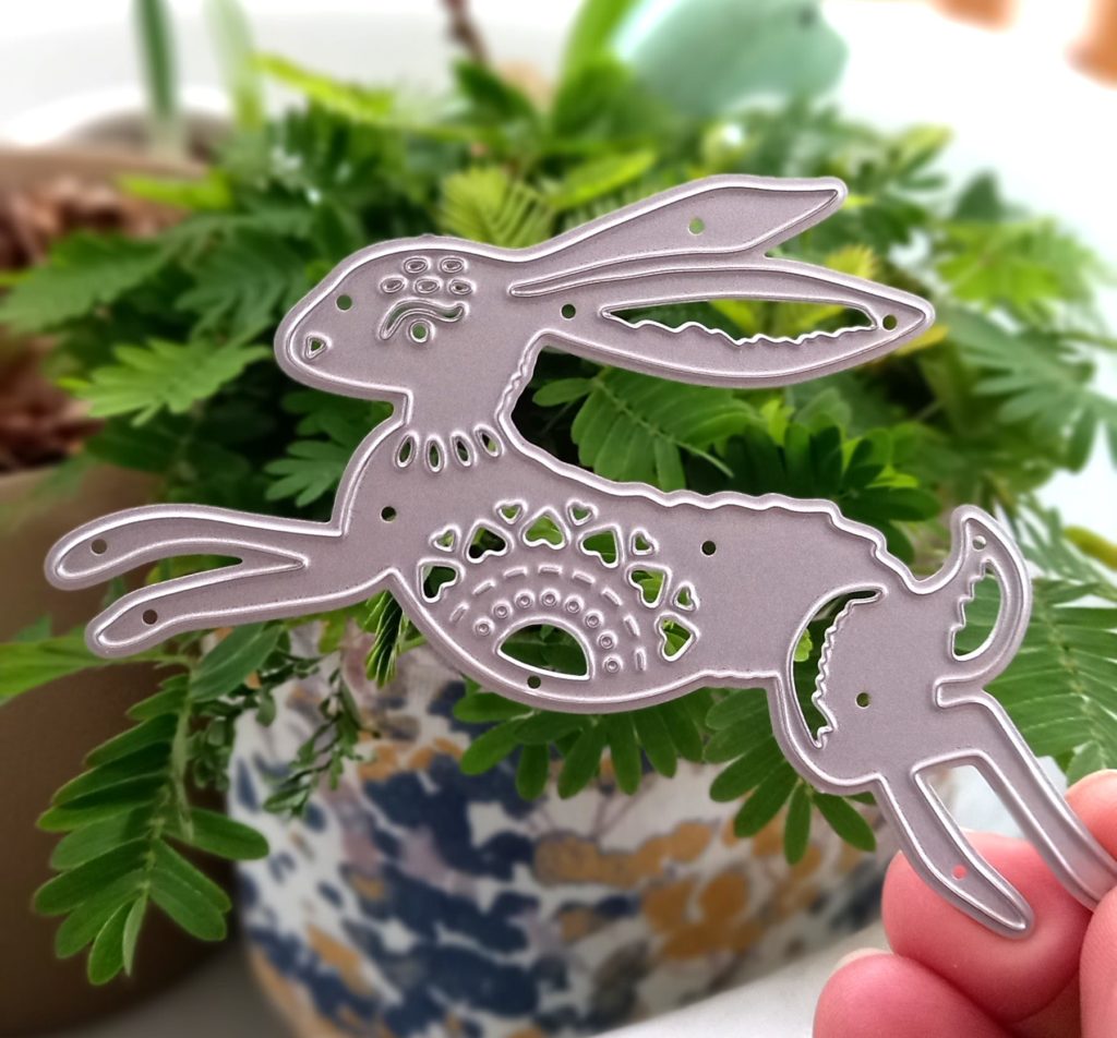 Jumping Filigree Rabbit Craft Die - Riverside Crafts