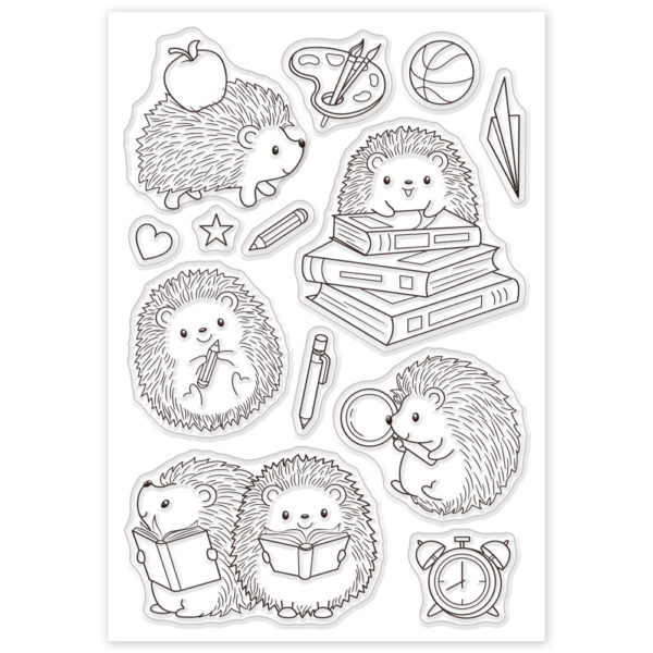 Hedgehog Fun Stamp Set Riverside Crafts