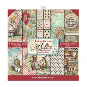 Stamperia 6x6 Paper Pack Alice in Wonderland - Riverside Crafts