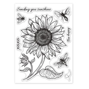 Large Sunflower Clear Stamp - Riverside Crafts