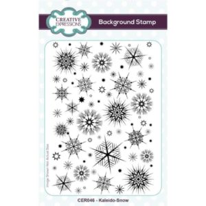Kaleido-Snow Rubber Stamp CER046 Riverside Crafts