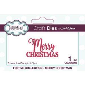 Merry Christmas Craft Die