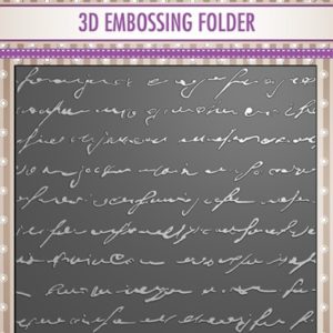 Writing Script Embossing Folder - Riverside Crafts