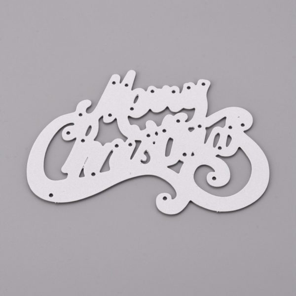 Curly Merry Christmas Craft Die - Riverside Crafts