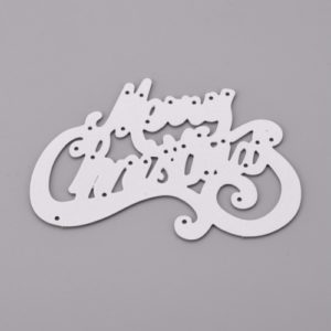 Curly Merry Christmas Craft Die - Riverside Crafts