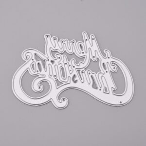 Curly Merry Christmas Craft Die