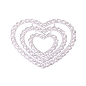 Lace Heart Nesting Die - Riverside Beads