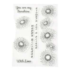 Sunflower Happy Birthday Stamp Set - Riverside Crafts