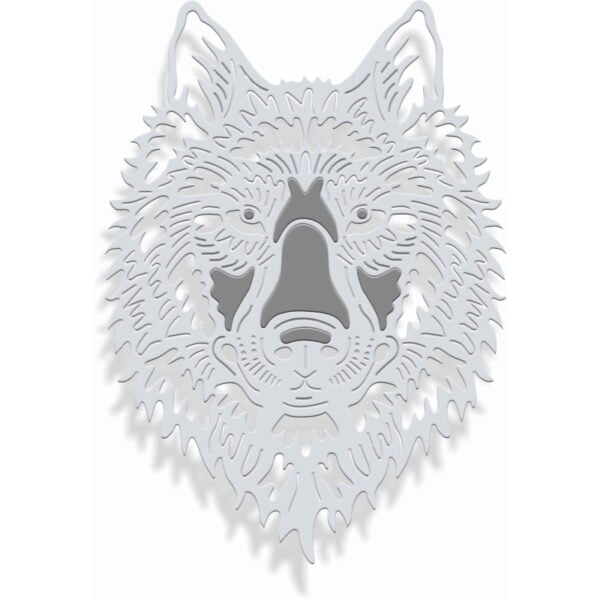 Intricate Wolf Craft Die - Riverside Crafts