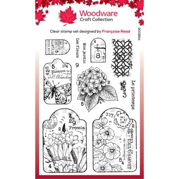 Woodware Garden Tags Stamp Set - Riverside Crafts