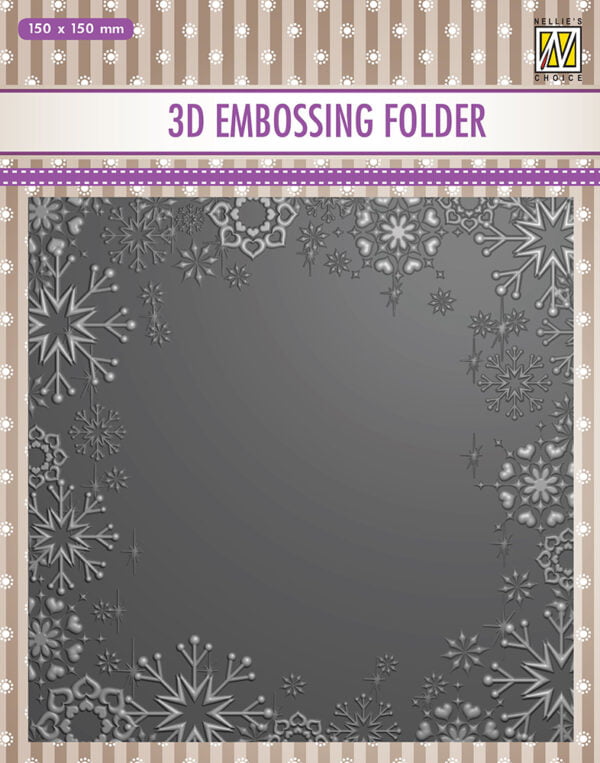 Snowflake 3D Embossing Folder - Riverside Crafts