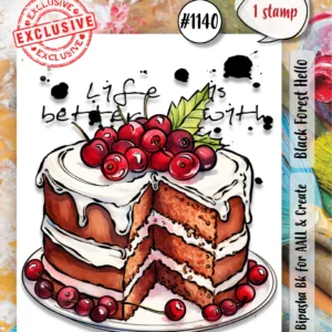 Black Forest Hello Stamp Set - Riverside Crafts