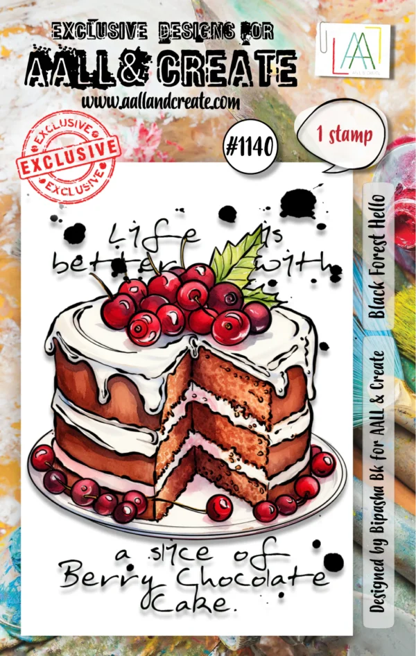 Black Forest Hello Stamp Set - Riverside Crafts