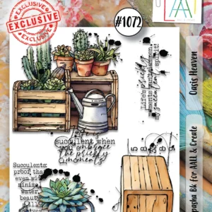 Aall & Create Oasis Heaven Stamp Set 1072 Riverside Crafts