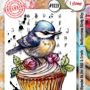 Buttercream Birdy Bliss Stamp - Riverside Crafts