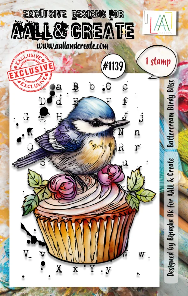 Buttercream Birdy Bliss Stamp - Riverside Crafts