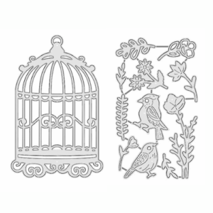 Ornate Birdcage and Birds Craft Die