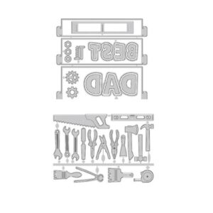 Best Dad Tool Box Craft Die - Riverside Crafts
