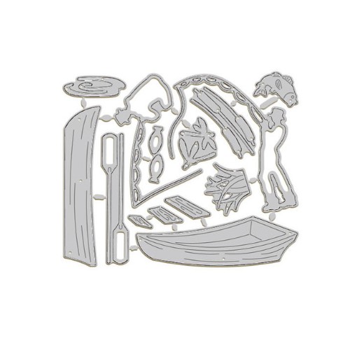 Fishing Boat Craft Die - Riverside Crafts