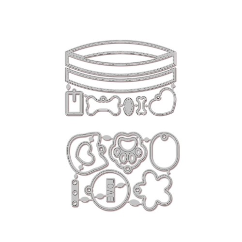 Pet Collars Craft Die - Riverside Crafts
