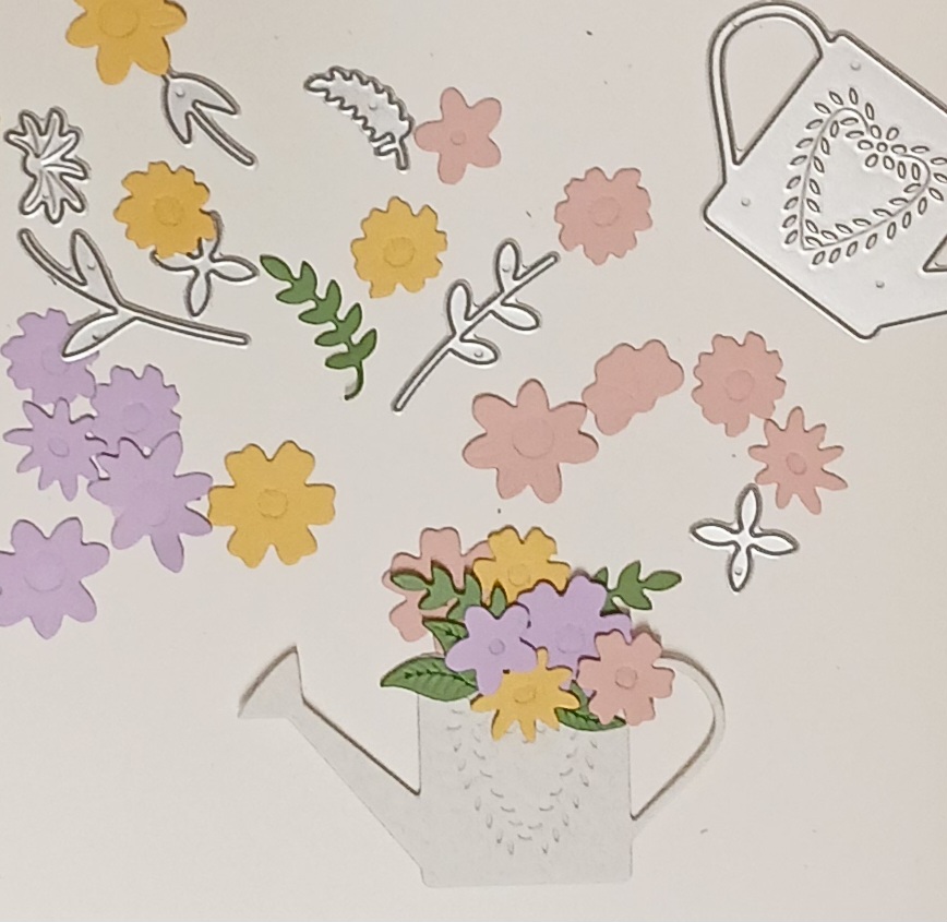 Watering Can and Flowers Craft Die - Image 3
