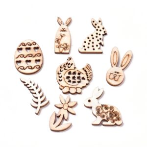 Wooden Mixed Easter Shapes