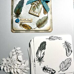 Feather Stamp Card