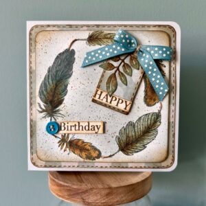 Feather Stamp Card