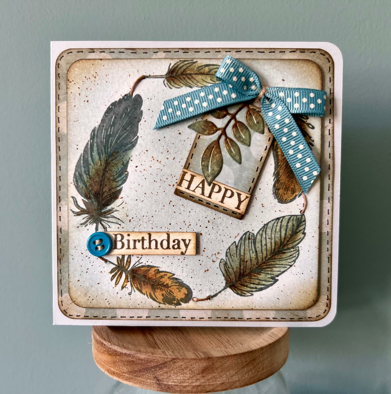 Feather Stamp Card