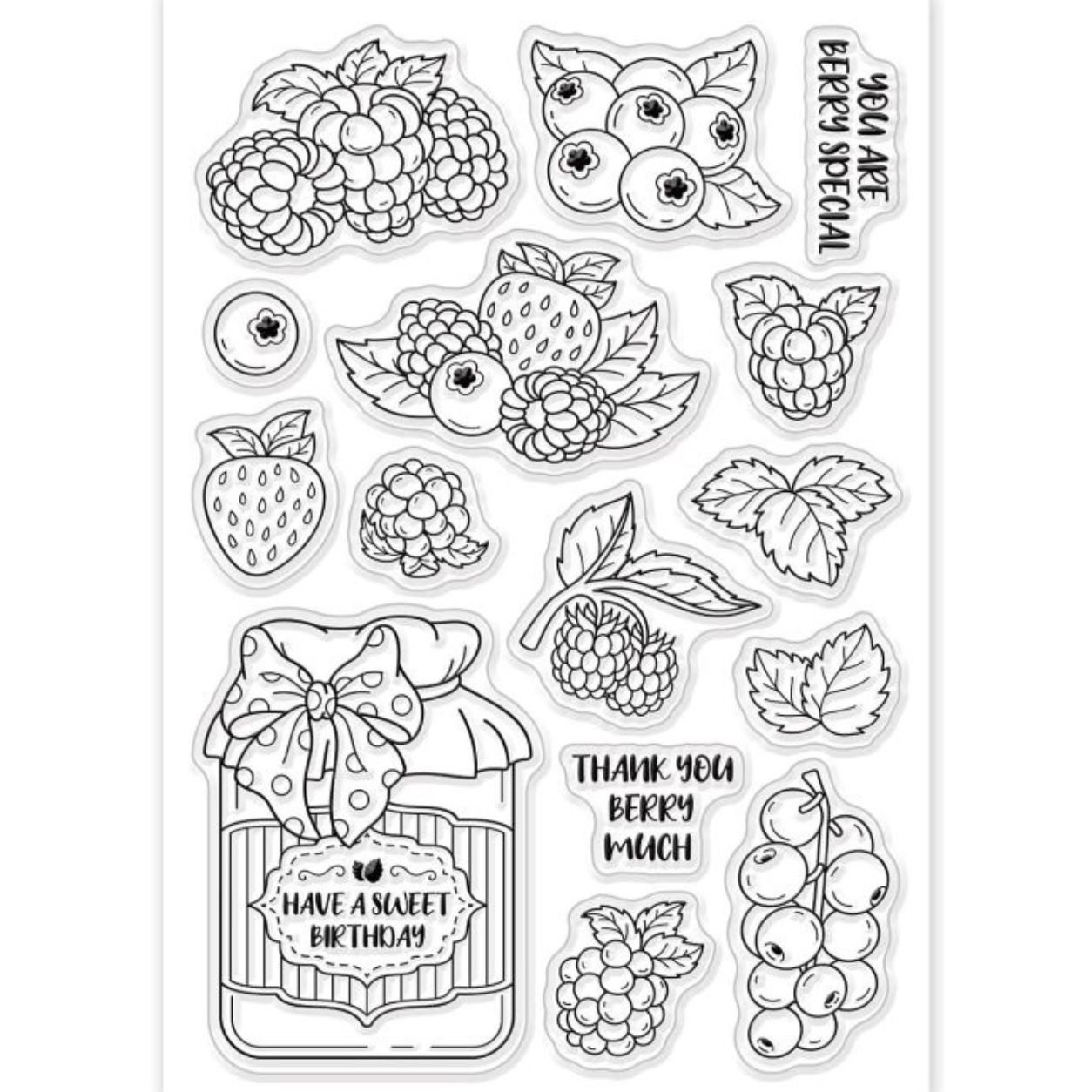 Fruit & Jam Stamp Set
